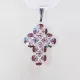 Small Cross - Charis-Violet Organza - 2